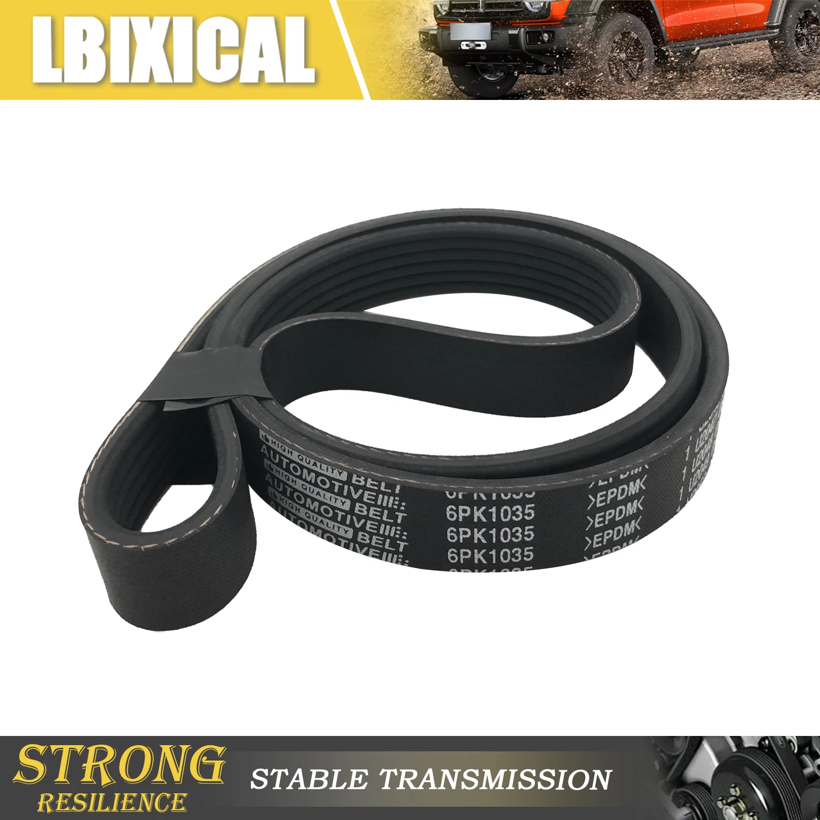 

LBIXICAL EPDM Змеиный ремень для Toyota Solara Camry Ford Ranger Nissan 200SX 6PK1035