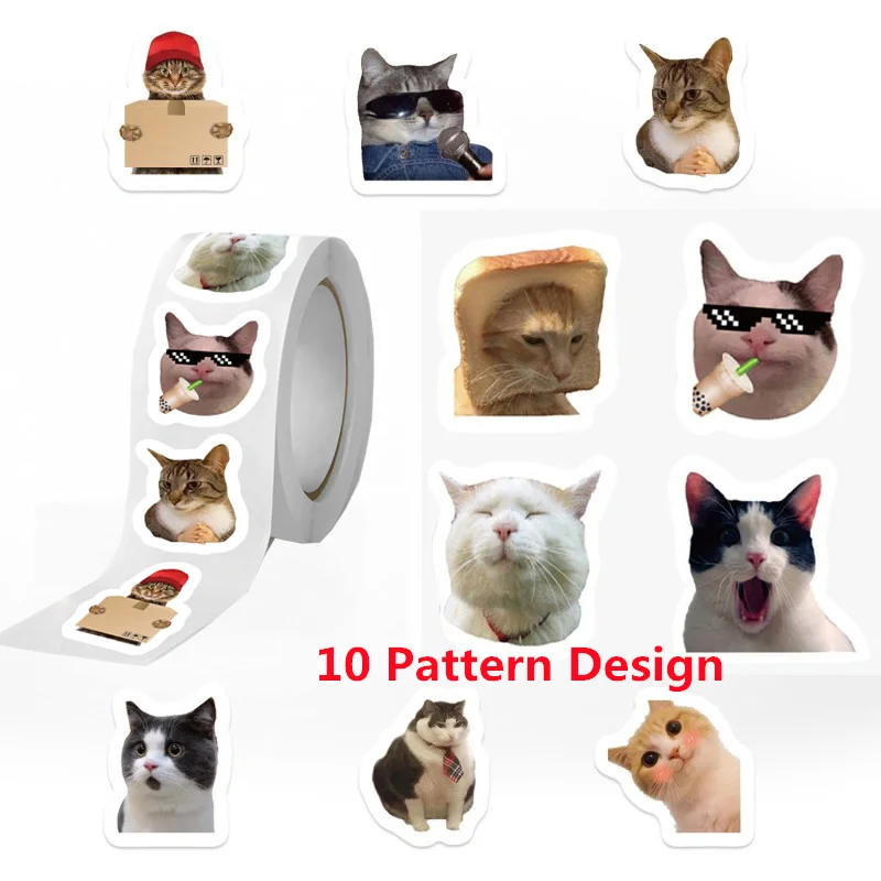 Детские наклейки с котами граффити