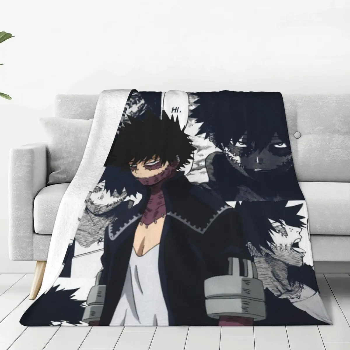 

Anime Velvet Throw Blankets My Hero Academia Hone Nuki Juzo Blanket for Sofa Car Super Soft Bed Rug