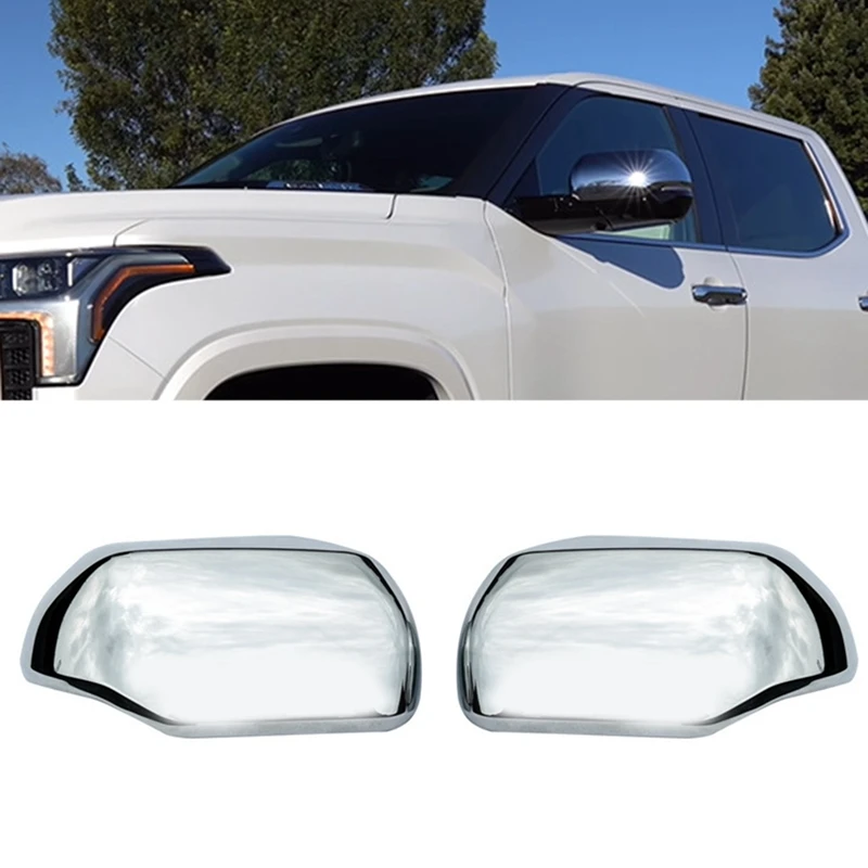 

Chrome Rearview Mirror Cover Side Door Mirror Cap Trim Protector For Toyota - 2022