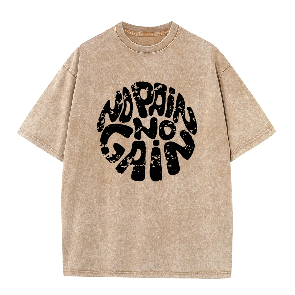 

Retro Washed Old-fashioned Men Women Cotton T-shirt 2023 High Street Summer Casual Solid Color Loose fitting large size Tee