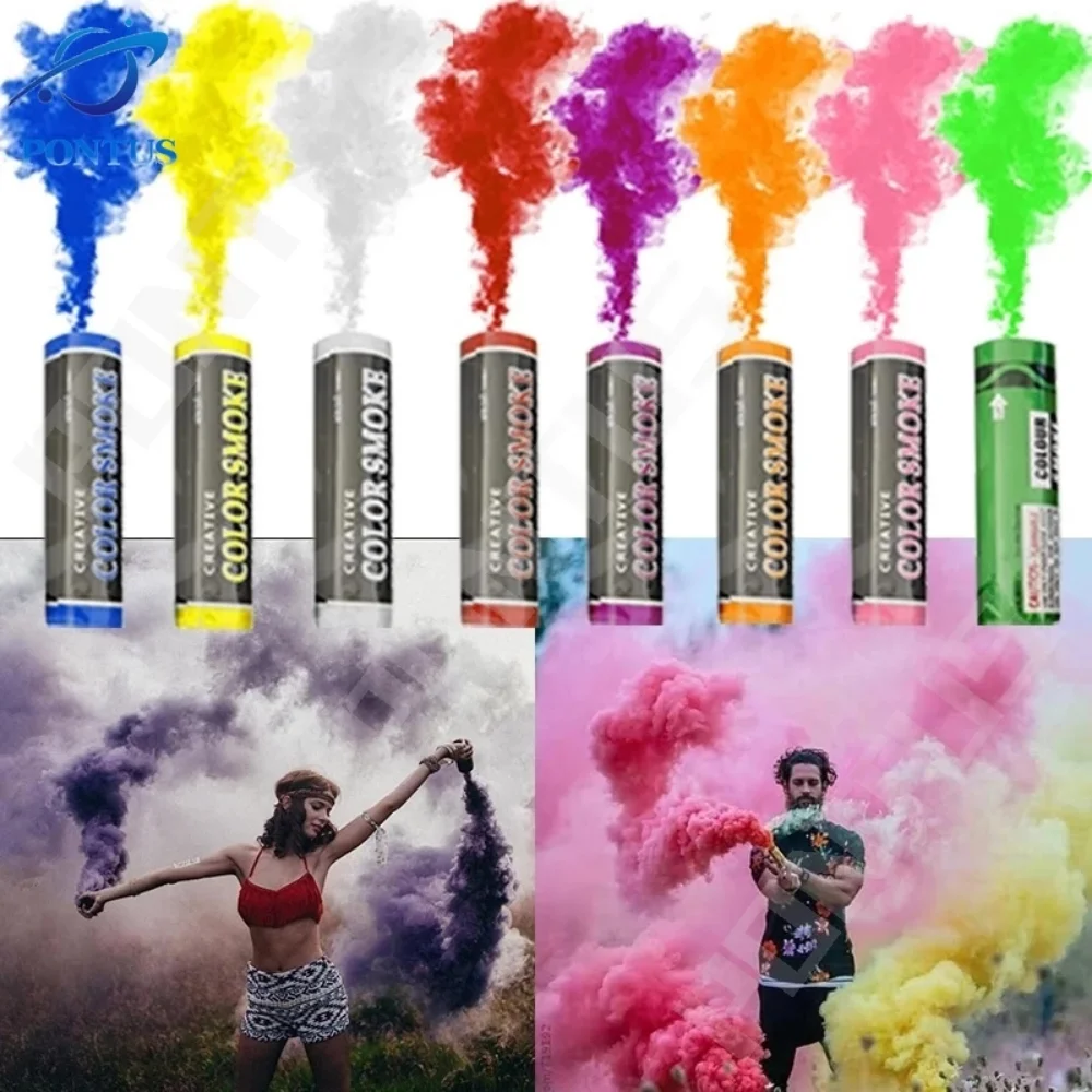 

Colorful Pills Smoke Bomb Pills Photography Prop Portable Combustion Smog Cake Effect Halloween Magic Fog Effect Show Props