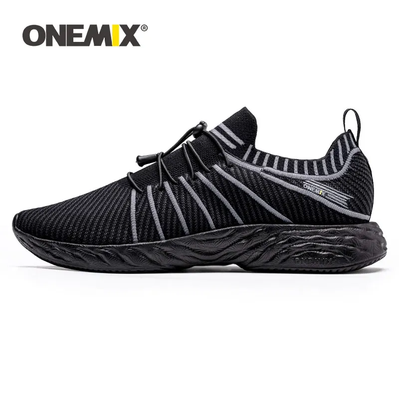 Фото ONEMIX модные детские кроссовки для мужчин, кроссовки с воздушной подушкой, кожаная беговая Обувь для прогулок, фитнеса, спортивная обувь для т... №1