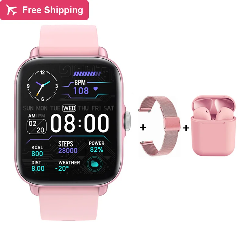 

Smart Women Watches 1.7 Inches Full Touch Screen Answer Phone Call Heart Rate Montior Blood Pressure Oxygen Fitness Tracker