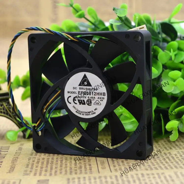 Новый 8015 EFB0812HHB 12V 0.4A pwm 8 комплект охлаждающих кулеров