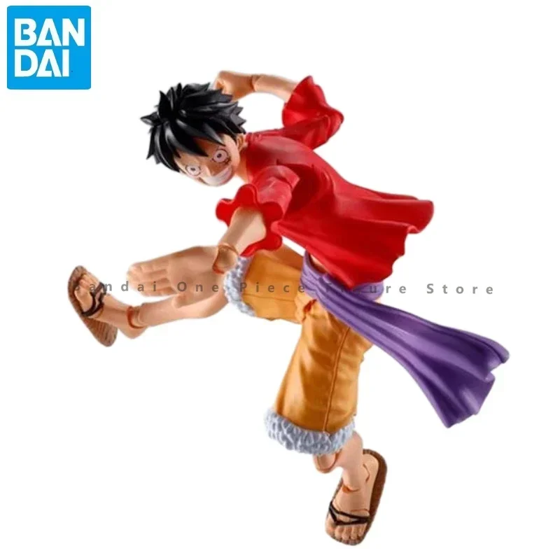 В наличии Bandai Original SHF One Piece Monkey D Luffy Ghost Island Фигурки Аниме Модель S.H.Figuarts Игрушки