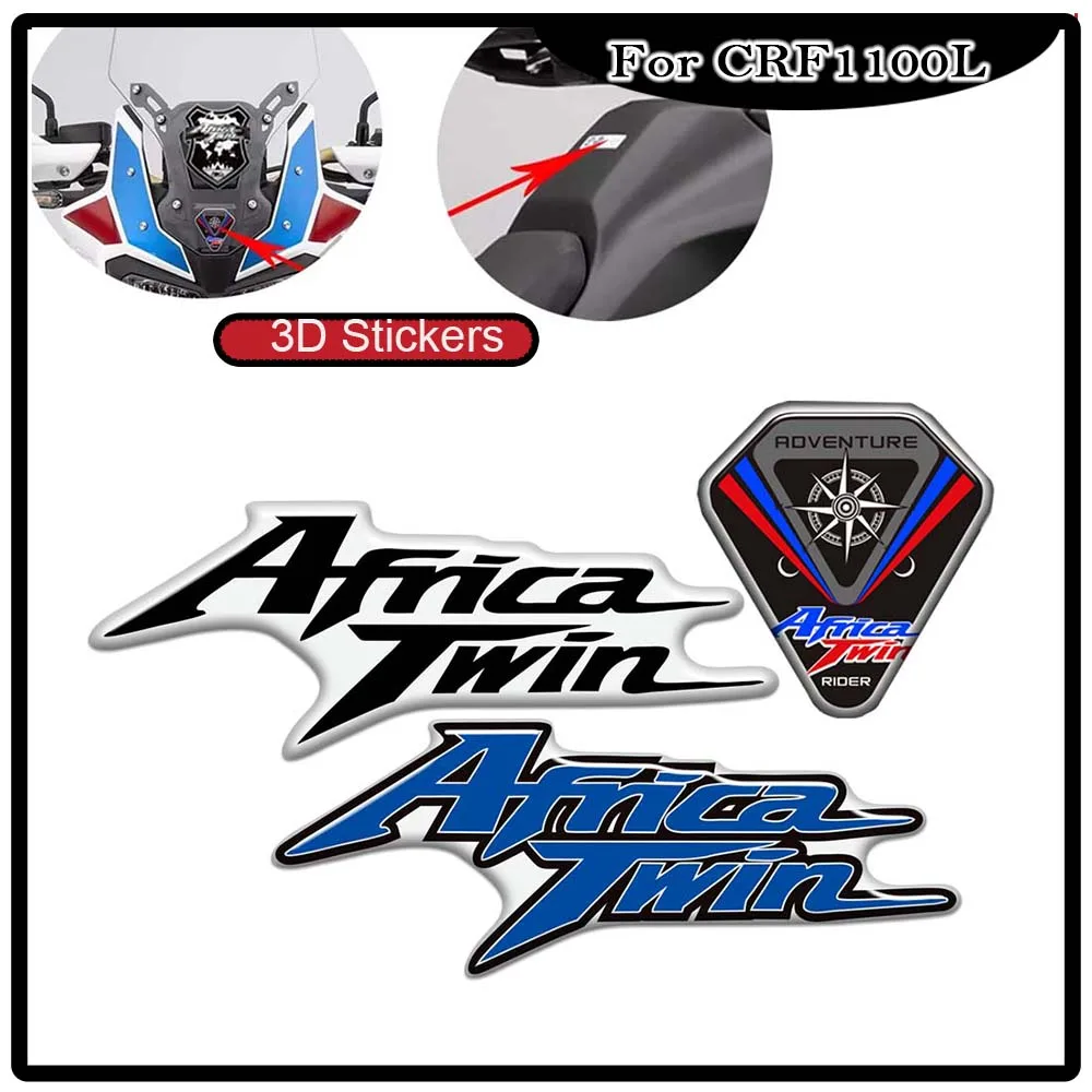 Фото Мотоцикл для Honda Africa Twin Africa Twin CRF1000L CRF 1000 1100 L 1100L накладка на бак лобовое стекло багажник защитные наклейки №2