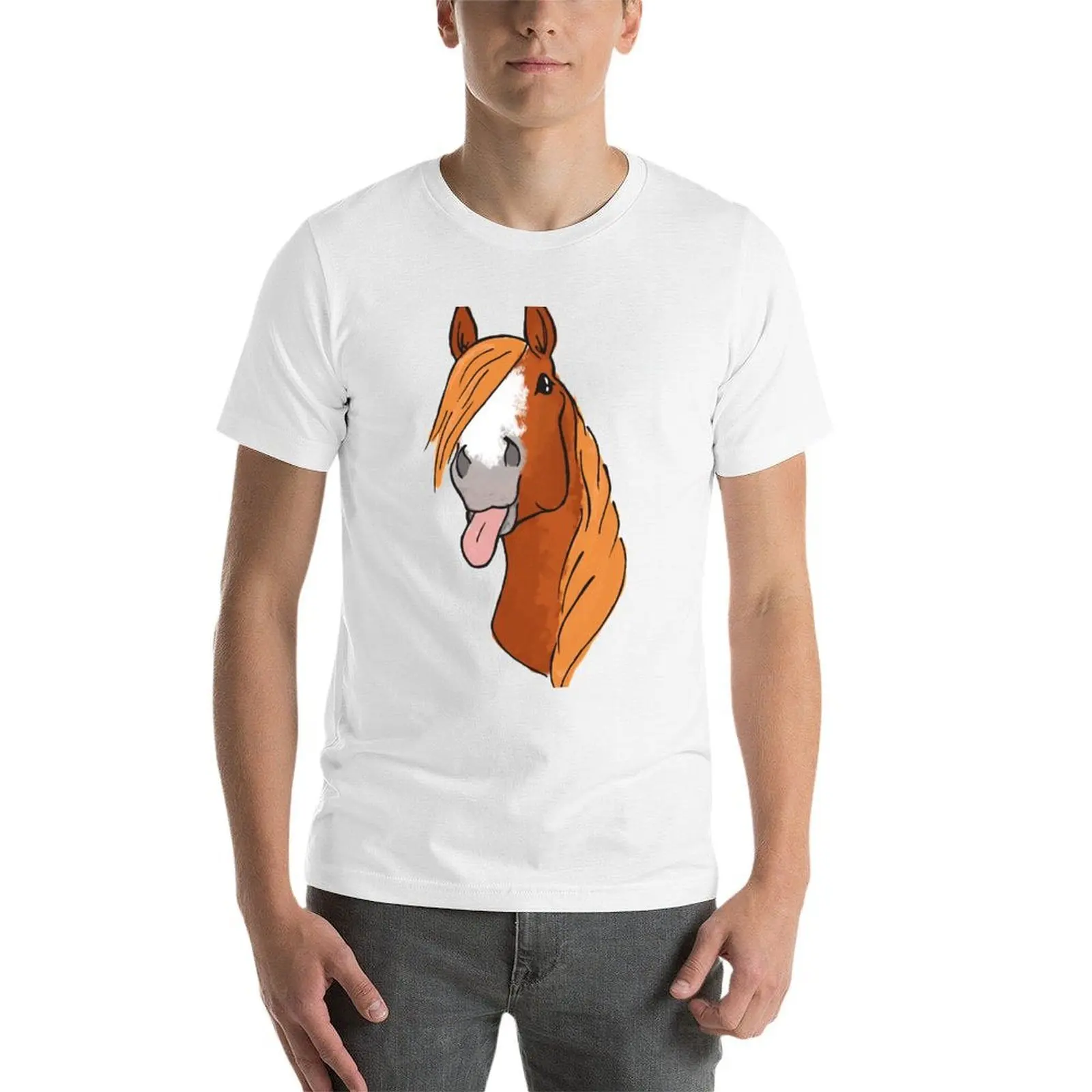 Фото Футболка Sassy Mare, мужская футболка, хлопковые мужские футболки, футболка с рисунком №4