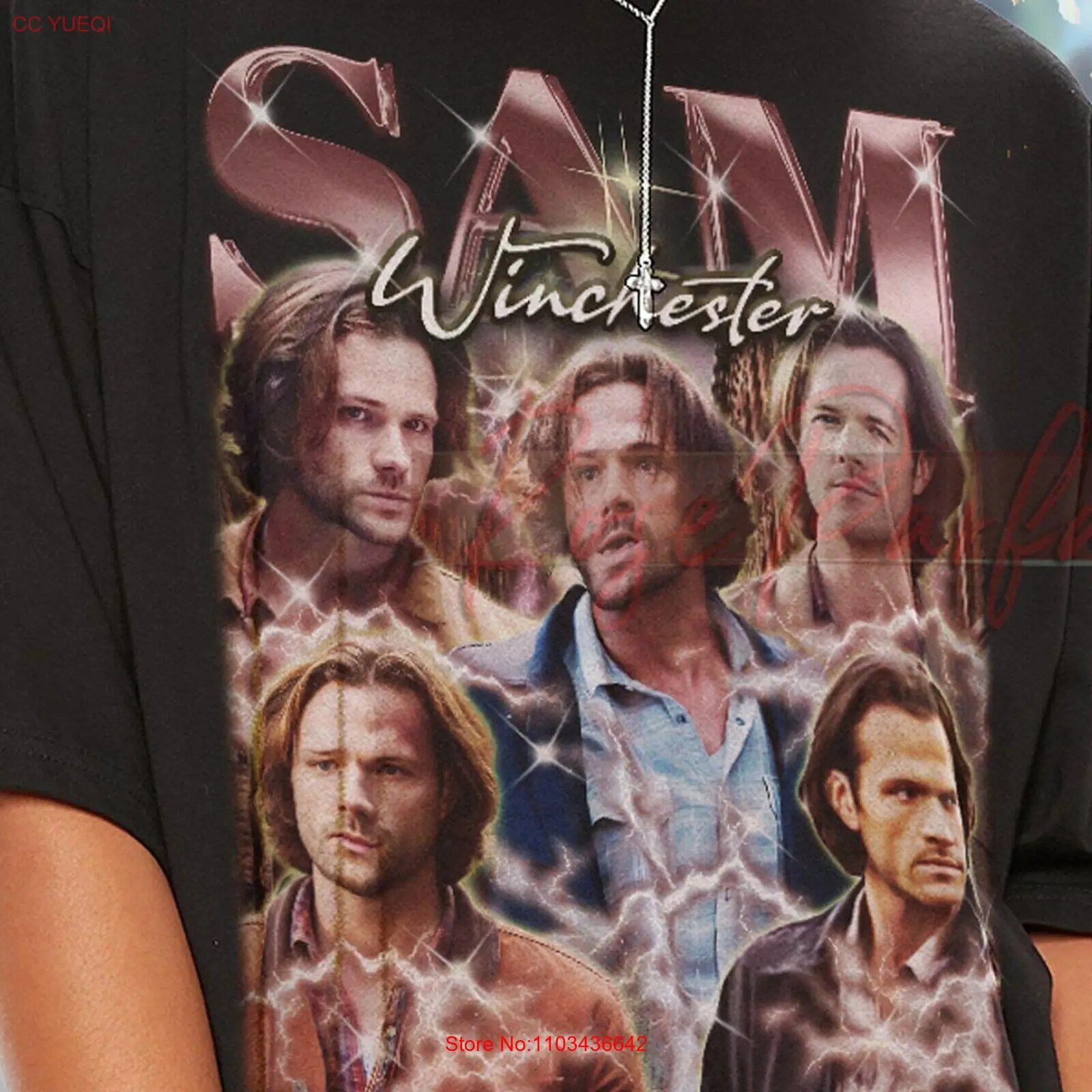 Винтажная Футболка SAM WINCHESTR футболки-ботинки Sam Winchestr фанаты G