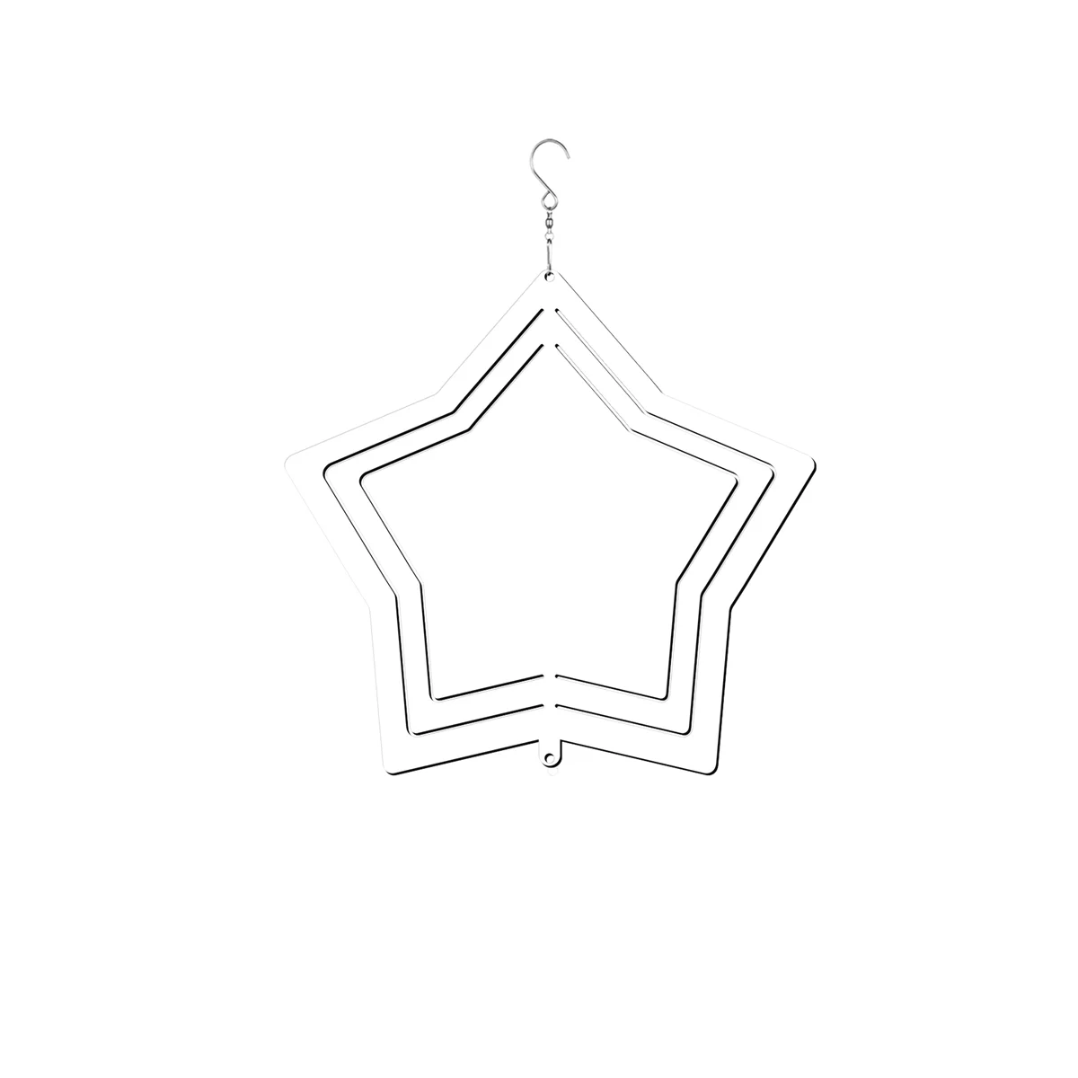 

4Pack 8Inch Sublimation Wind Spinner Blanks,3D Sublimation Wind Powered Kinetic Sculpture for Christmas Style Decoration