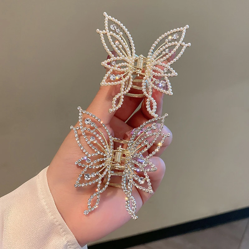 

Fashion Metal Openwork Hair Claw Butterfly Hair Clips For Women Girl Elegant Ponytail Claw Clip Vintage Hairpin Hair Accessories