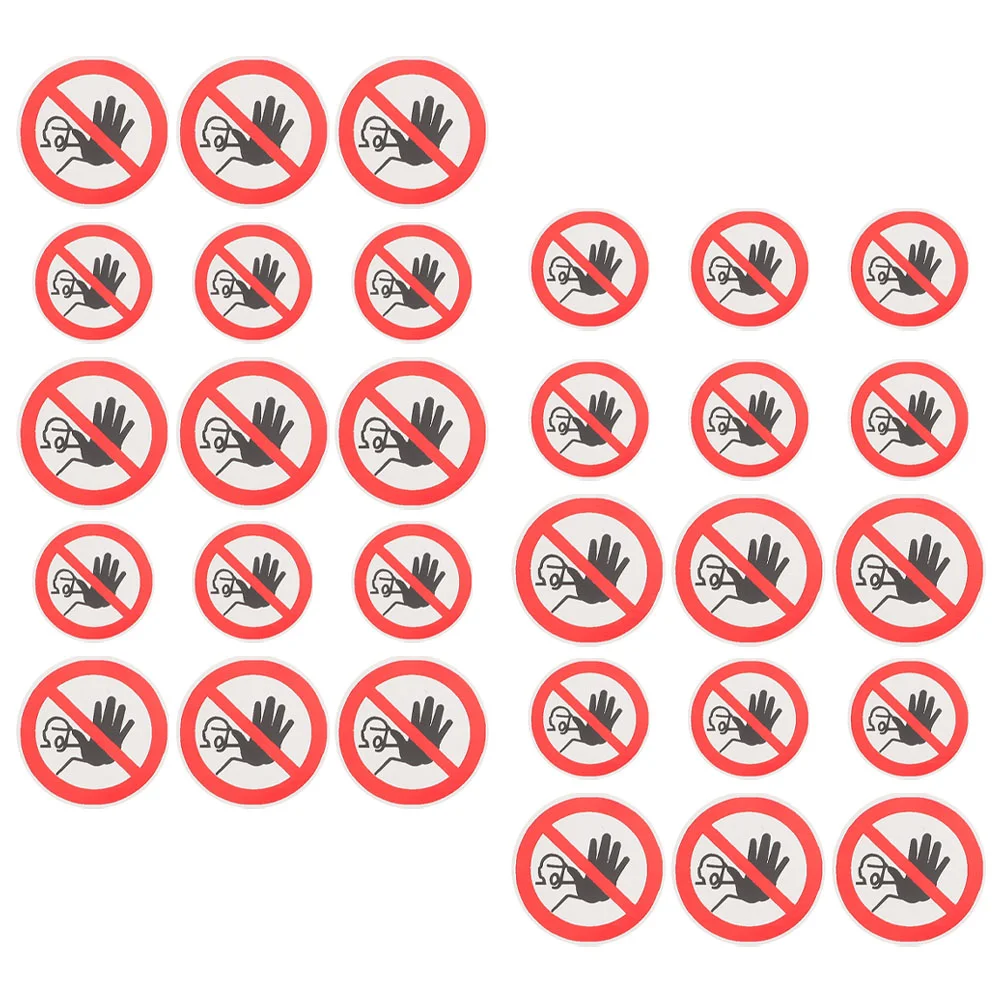 

30pcs No Entrance Signs Stickers Self Adhesive No Entrance Signs Labels Warning Labels