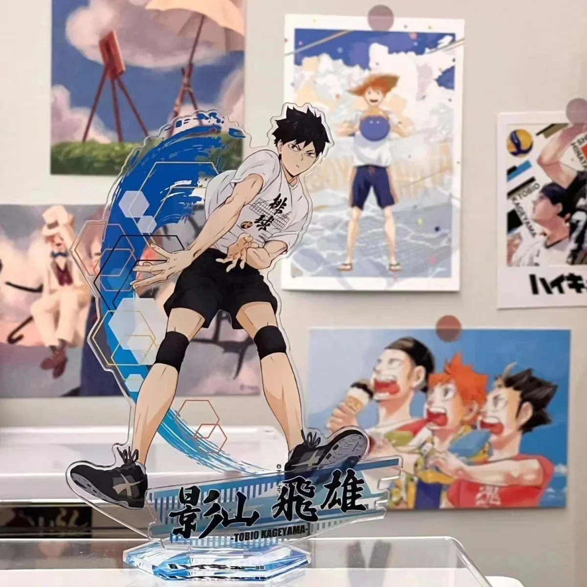 Аниме Haikyuu! Tobio Kageyama Miya Atsumu акриловая коллекция подставка форма детали знаки
