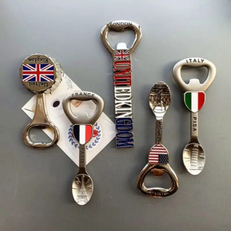 

Nordic ins Swiss precision steel practical creative tourism refrigerator decorative bottle opener bottle opener fridge magnets