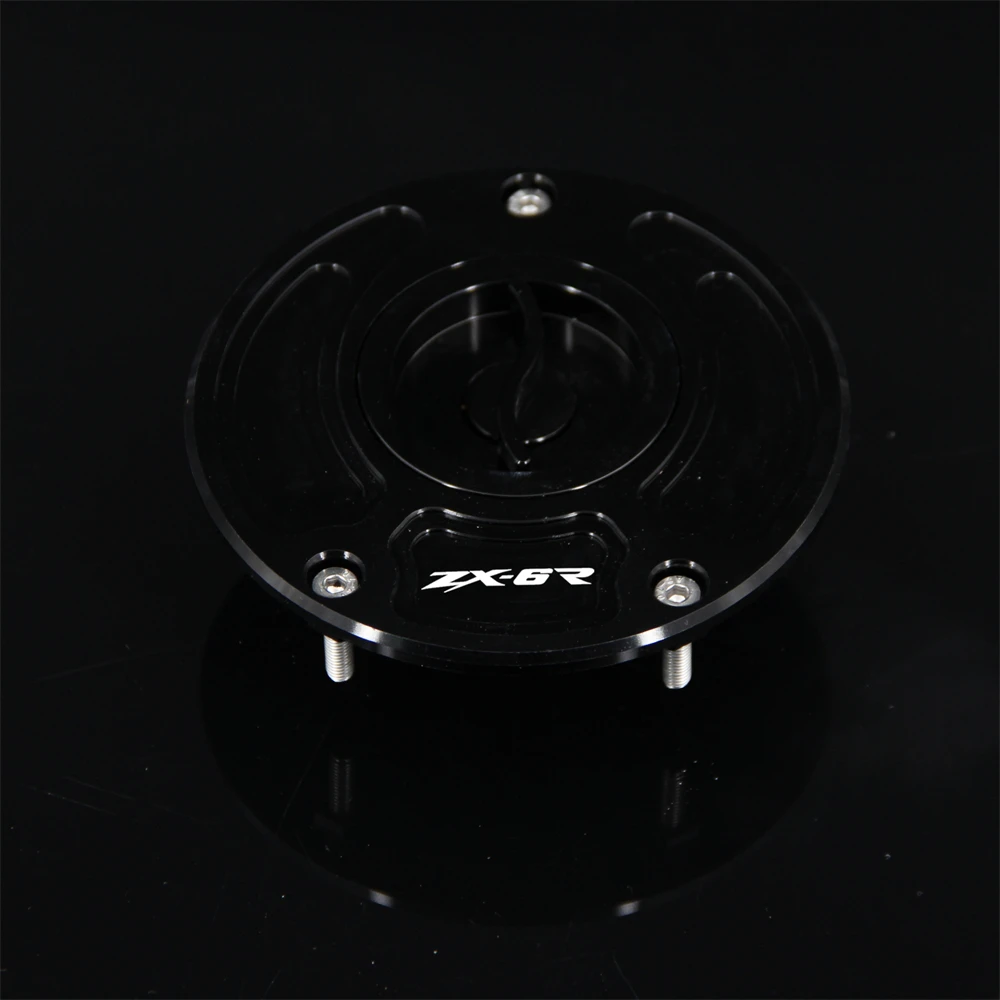 

8-цветная зеленая крышка бензобака без ключа для мотоцикла, крышка топливного бака для Kawasaki ZX-6R ZX6R 2003-2006 2004 2005