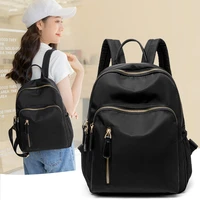 oxford waterproof female sports bag medium size black back pack backpacks for women