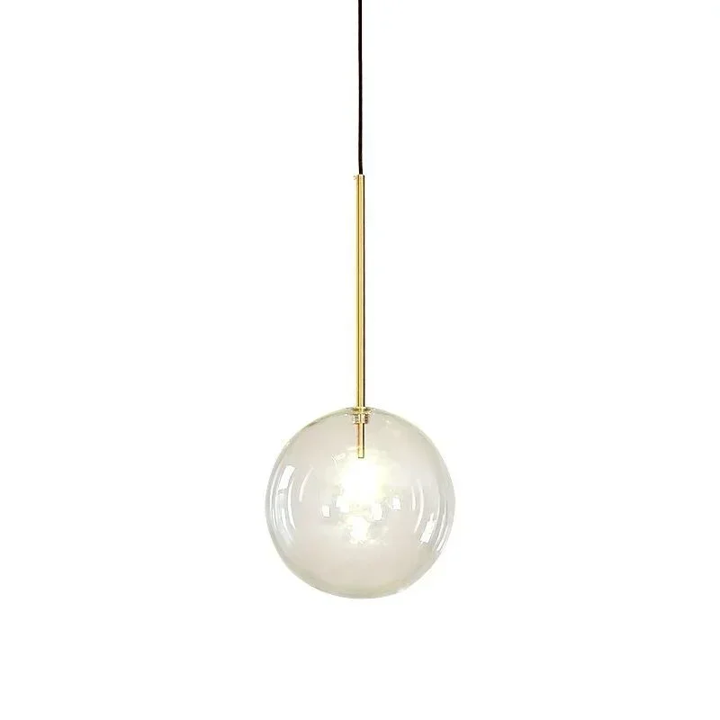 Современный прозрачный стеклянный абажур люстра в скандинавском стиле