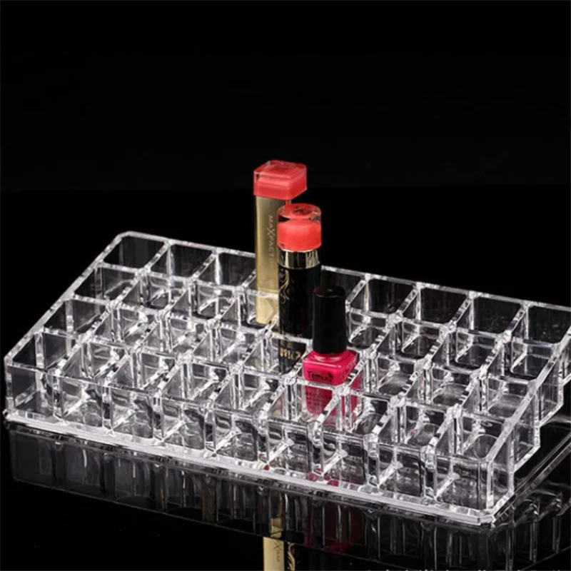 

1pcs Acrylic Tattoo Ink Holder Stand Permanent Tattooing Pigment Liquid Storage Lipstick Case Container Makeup Supplies 36 Grid