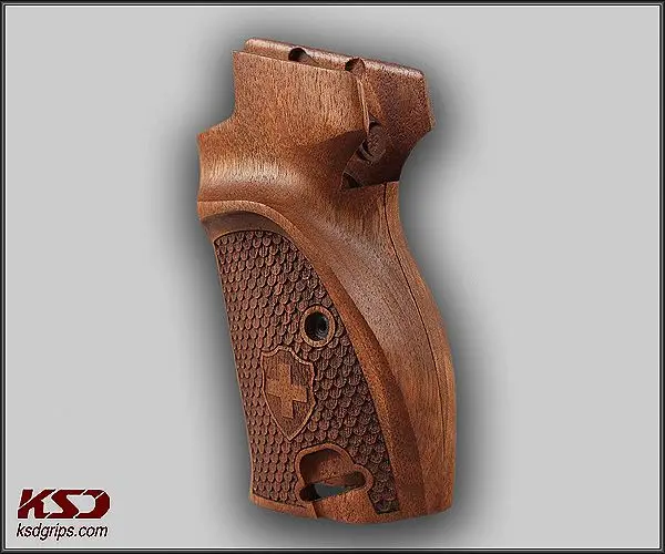 

Ksd Grips SIG P210 P210-5 Sport / P210-6 Sport with Pistols magazine release on top, with lanyard ring