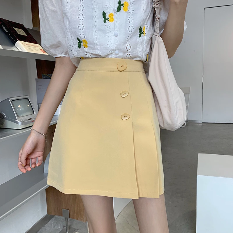 

Skirt Irregular Temperament Black Skirt Female Summer New Style High Waist Thin A-line Skirt for Women 2022 Pleated Skirt