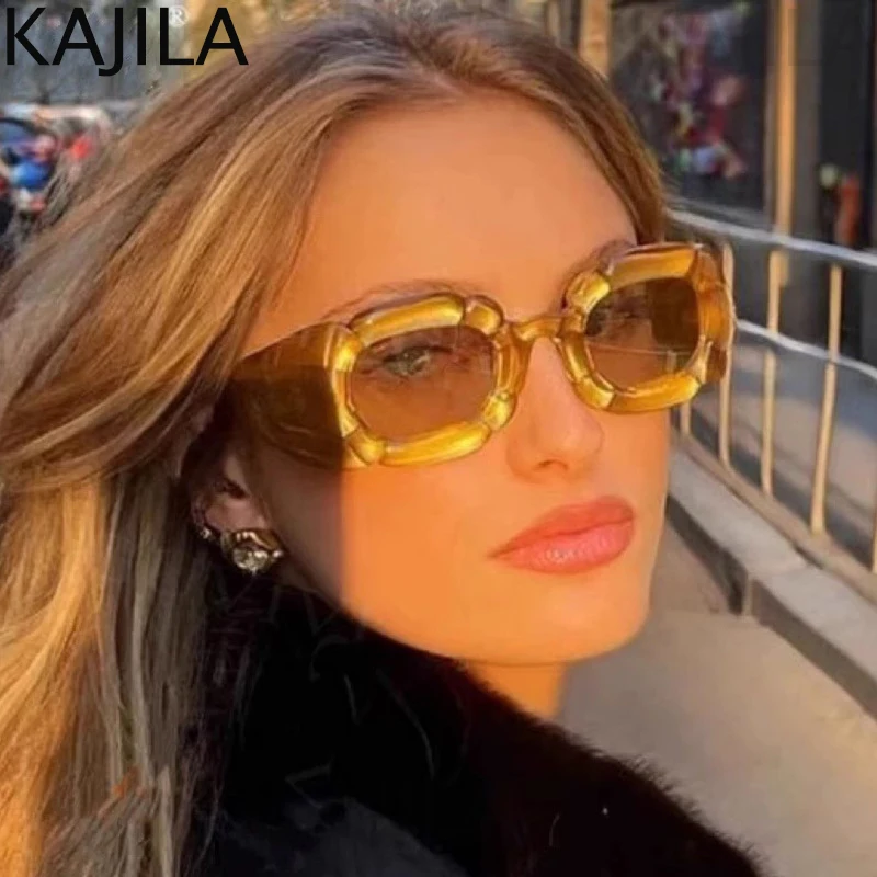 

Irregular Y2K Punk Sunglasses Women 2023 Luxury Brand Steampunk Square Sun Glasses for Lady Vintage Eyewear Shades Goggle UV400