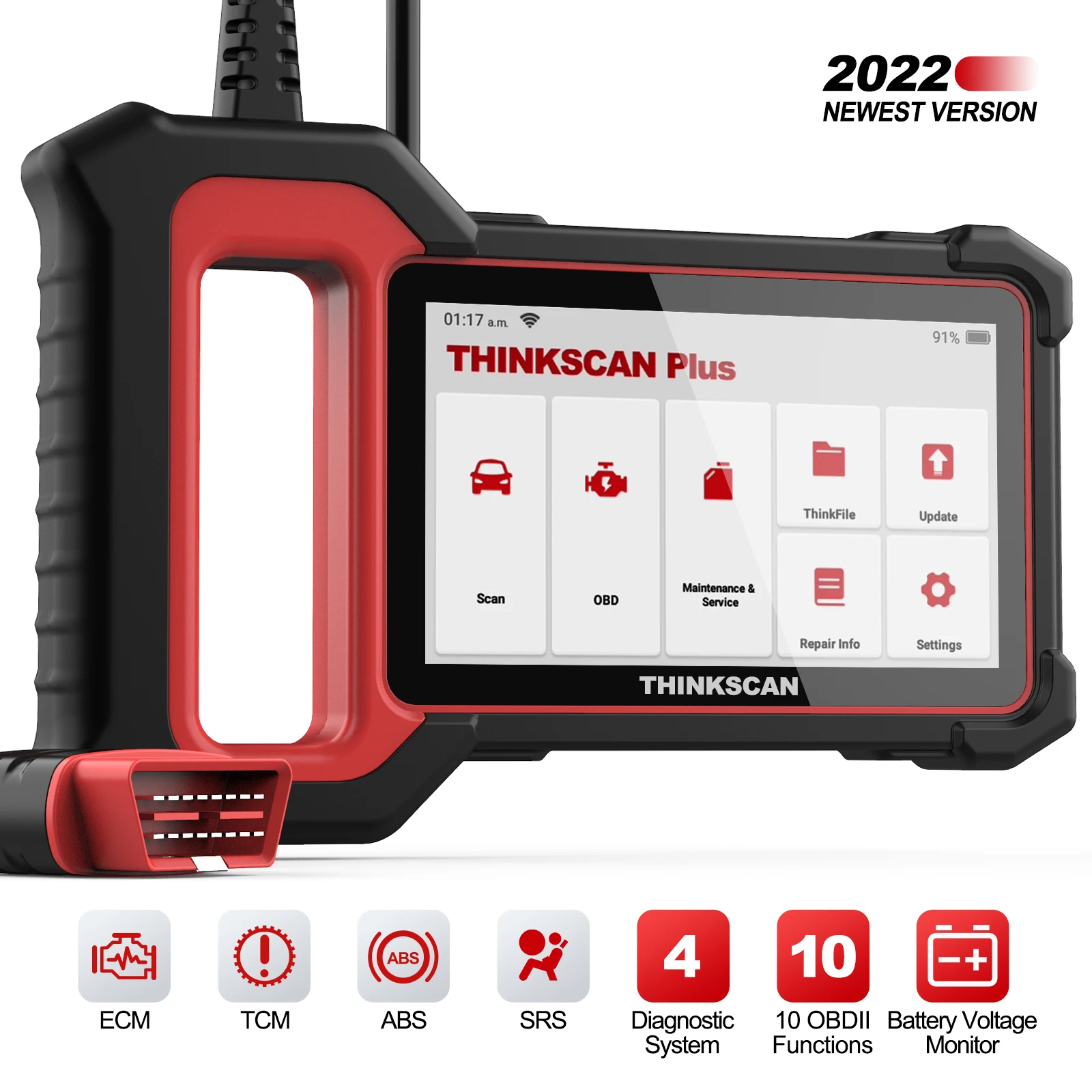 

THINKCAR Thinkscan Plus S6 OBD2 Scanner Engine ABS SRS TCM System Diagnosis Code Reader Diagnostic Scan Tool Car Scanner