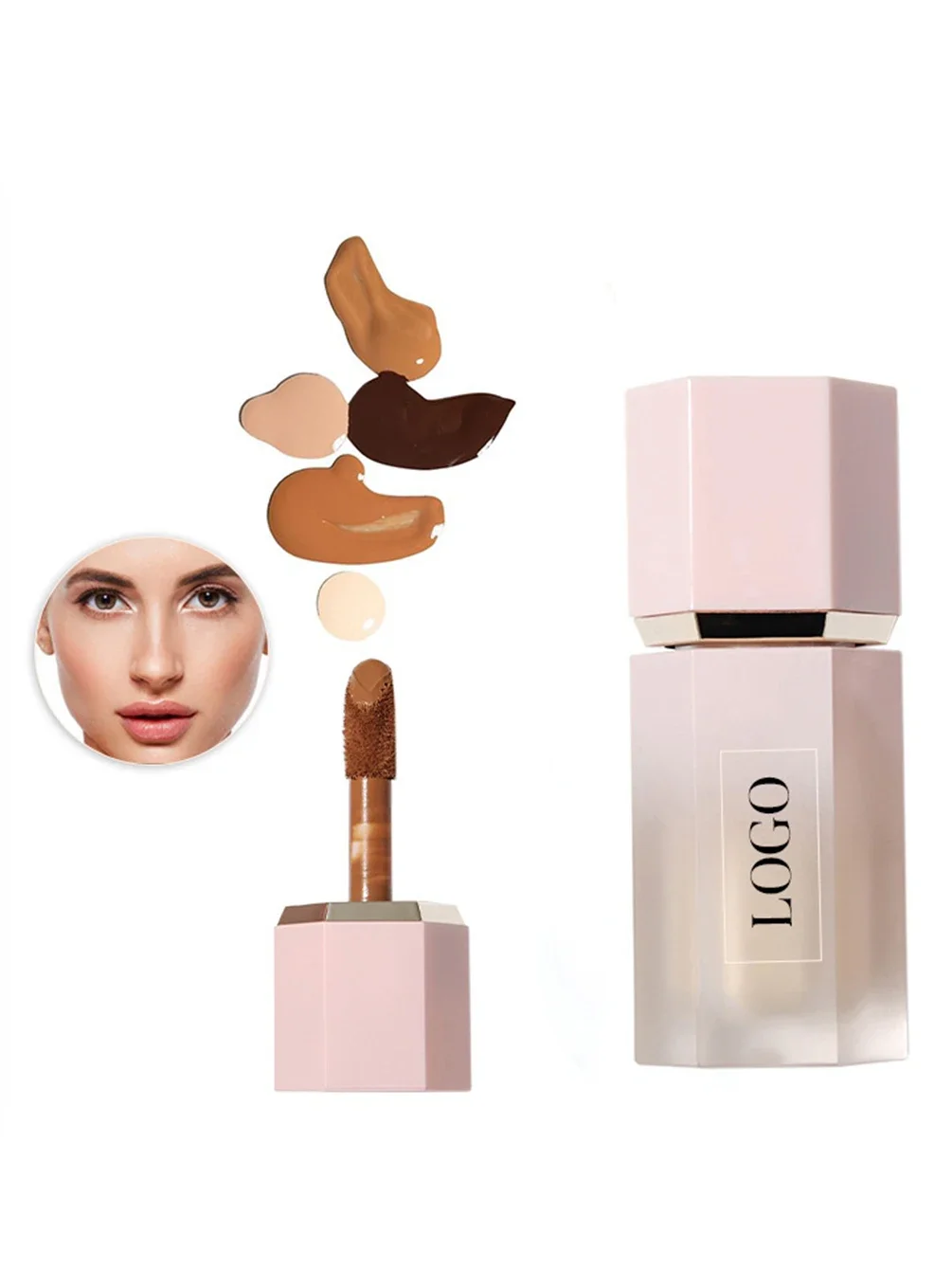 18-цветный жидкий консилер под частной маркой индивидуальный логотип долговечный