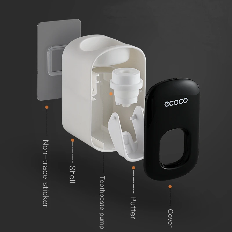 Настенный держатель для зубной пасты Автоматический Диспенсер зубных щеток