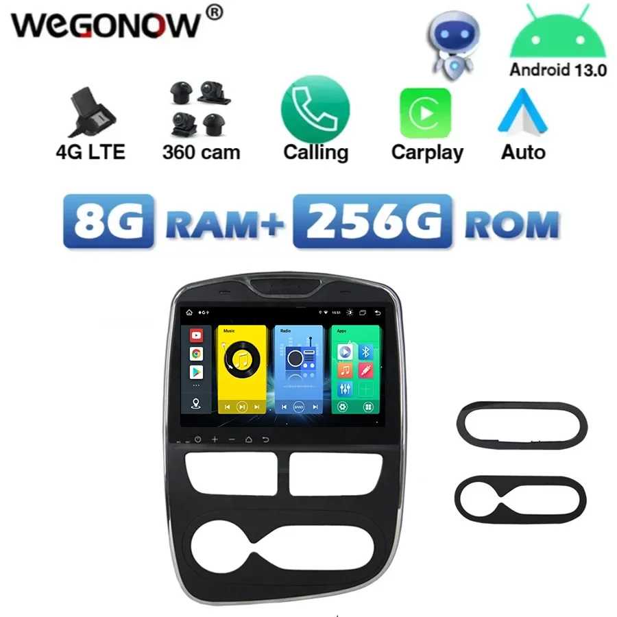 360 4G SIM беспроводной Carplay Auto Android 13.0 8G + 256G автомобильный DVD-плеер IPS RDS радио GPS wifi