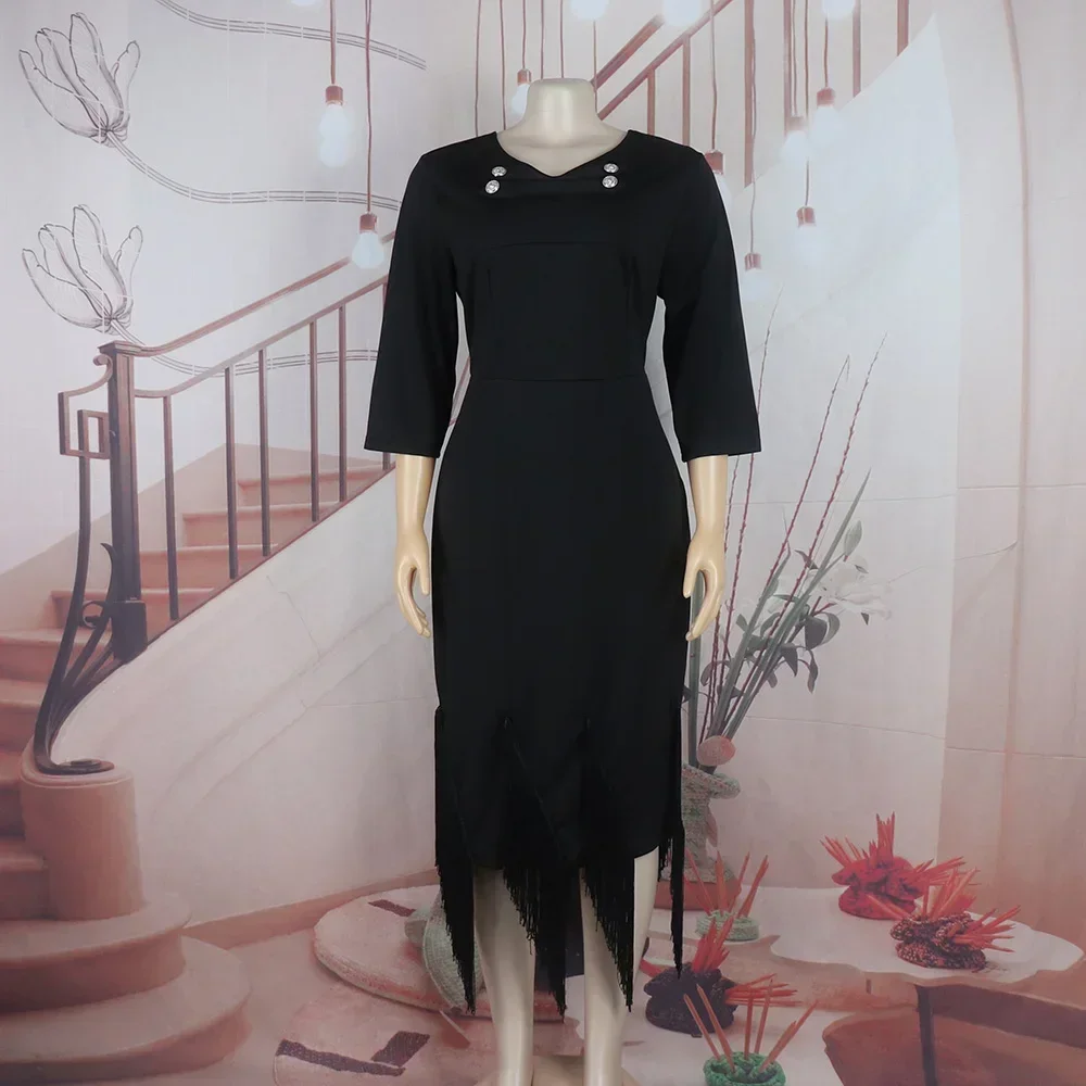 Модная женская одежда из Турции африканские вечерние платья с кисточками