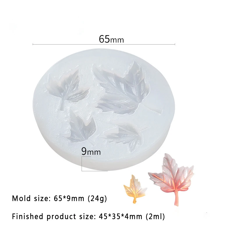 

2021 New Maple Leaf Silicone Mold Christmas Fondant Cake Mold Diy Candle Mold Baking Appliance Jewelry Accessories