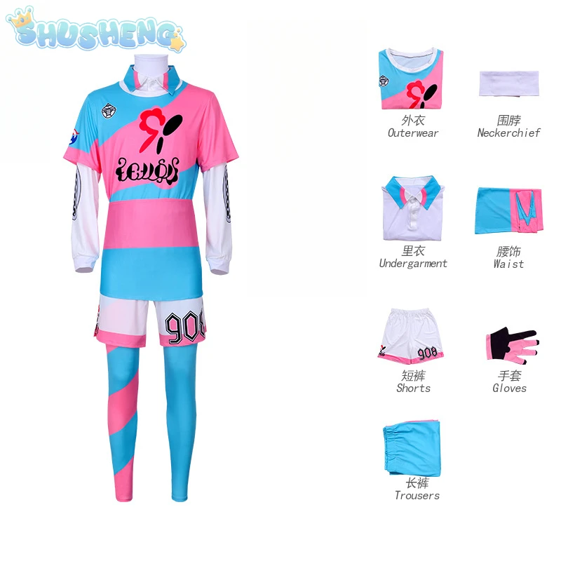 Фунта Битва Косплей Аниме Меч Щит Костюм Униформа Набор Хэллоуин Вечеринка Наряд