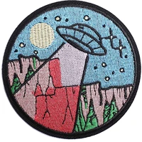 ufo in the wild patches embroidered iron on badge patches iron on sew on emblem patches diy accessories