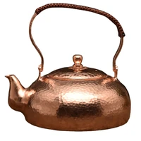 large capacity kettle pure copper hot water kettle handmade brass kettlemetal coffee pots warm wine jug vintage chines tea set