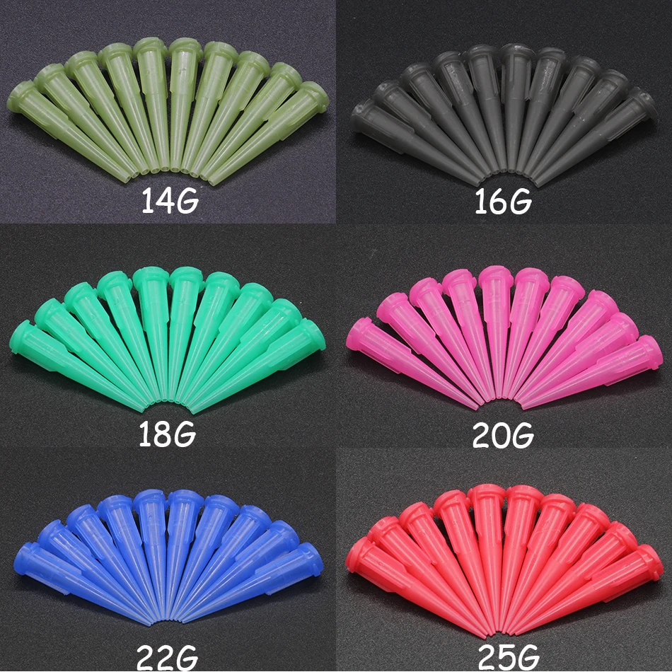 100 шт 14 г-25 г 10 моделей Availlable сталь дозирования конической Пинцет клей жидкий дозатор игл для дозатора контроллера