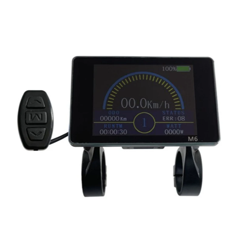 

ЖК-дисплей M6 для электрического велосипеда, 36 В/48 В, 5-контактный контроллер для электровелосипеда JN, комплект мотора для электровелосипеда
