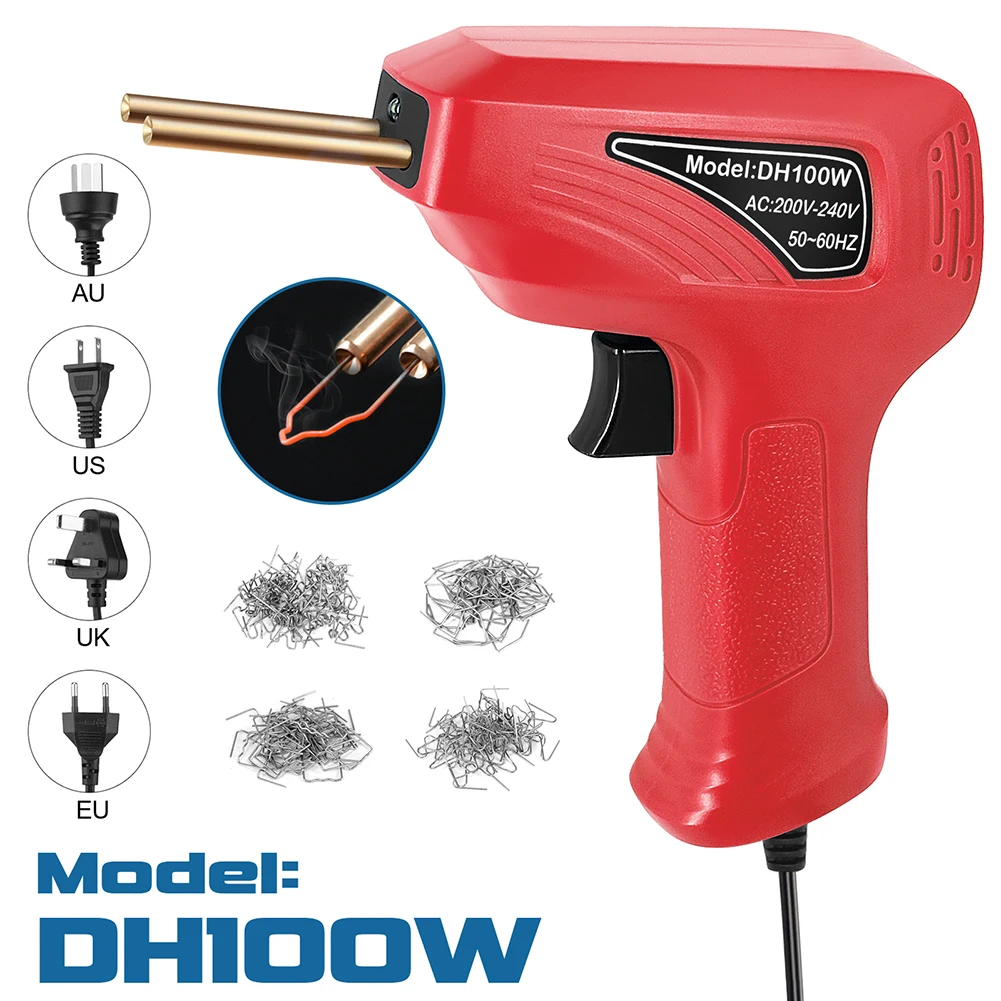 

Hot Stapler 100W Plastic Welding Machine Auto Bumper Soldering Iron Staples Heat Gun Plastic Welder Car Repair Tools & Nails Kit