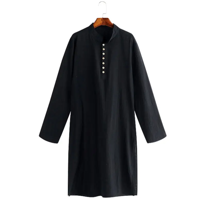 Men Robe Shirts Long Sleeve Dress Islamic Chemise Elegant Kaftan Pakistani Indian Clothes Muslim NEW 2022 S-5XL |