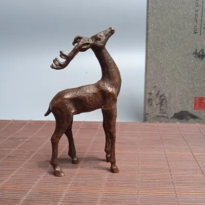 Античная бронза Sika олень украшение для дома | Дом и сад