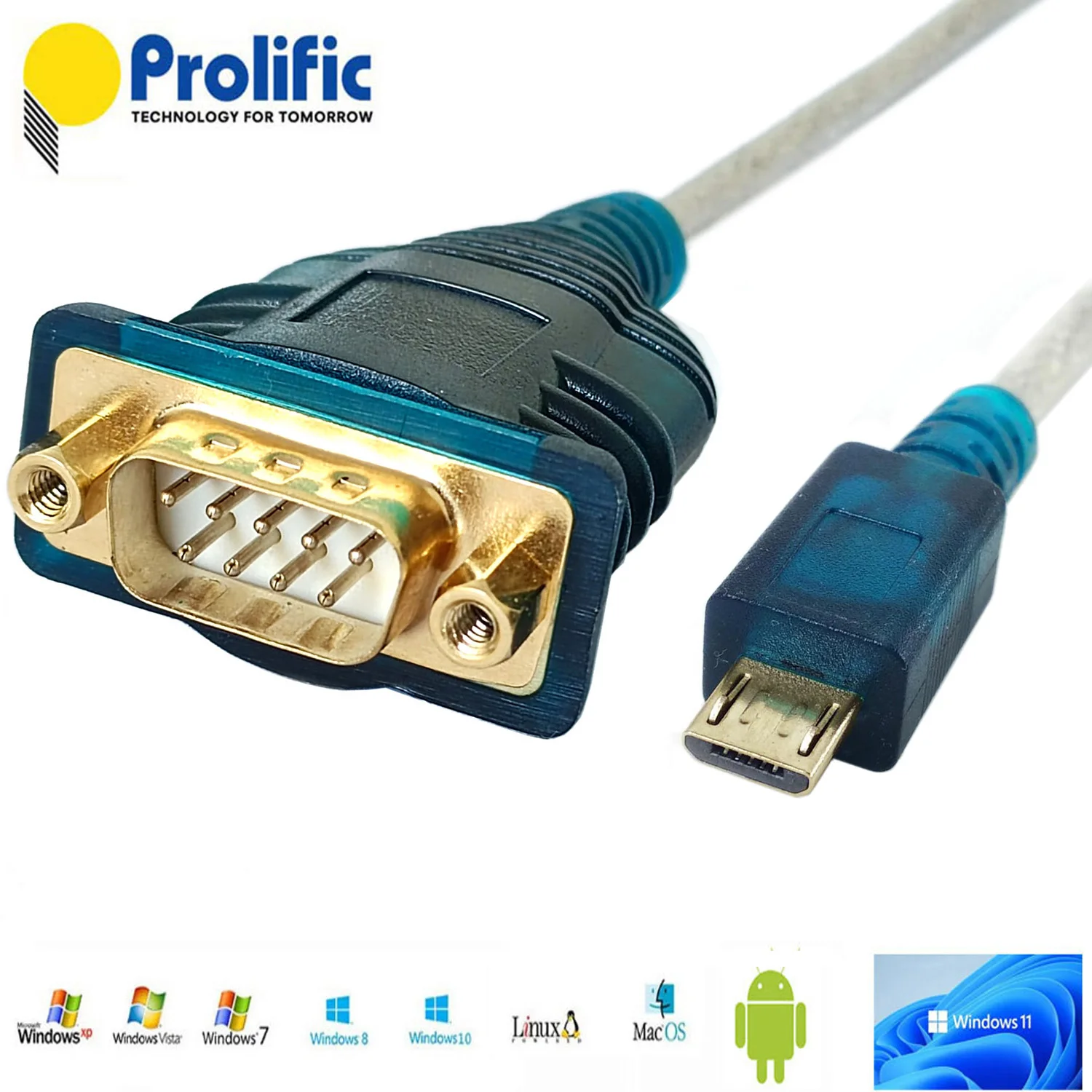 Micro-USB хост RS232 Dsub 9pin штекер последовательный кабель для Android Мобильный сотовый мини-ПК для DTE-связи с устройствами