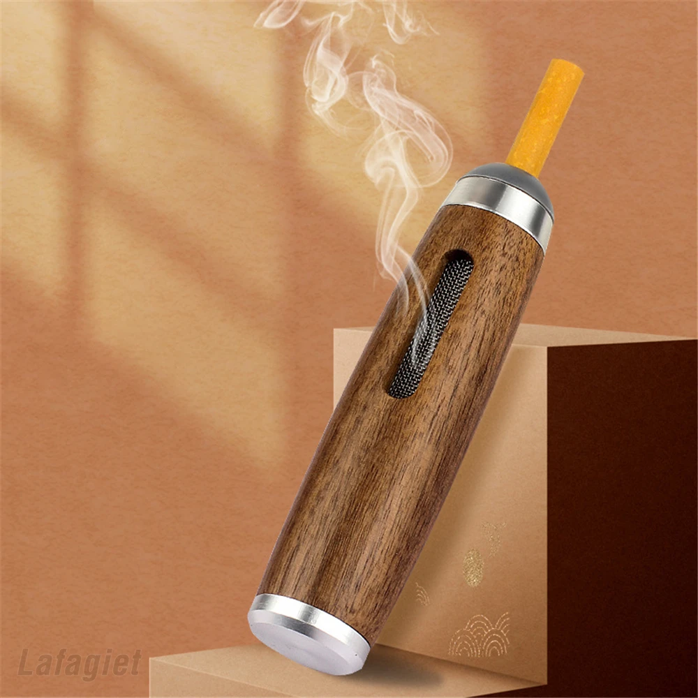 

Driving Smoking Ashtray Wooden Cigarette Holder Anti-dirty Ash Collection Tray Clean Universal Cigarette Filter Mini Car Ashtray