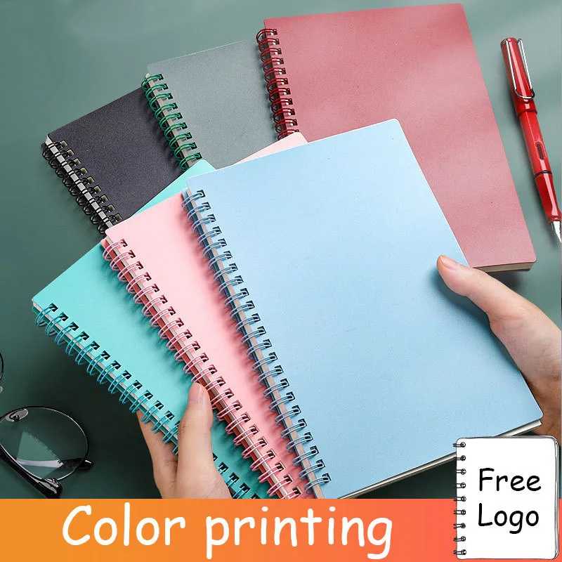 

Morandi coil spiral A5/A4/B5 diary notebook grid paper daily weekly plan schedule notebook school office supplies stationery