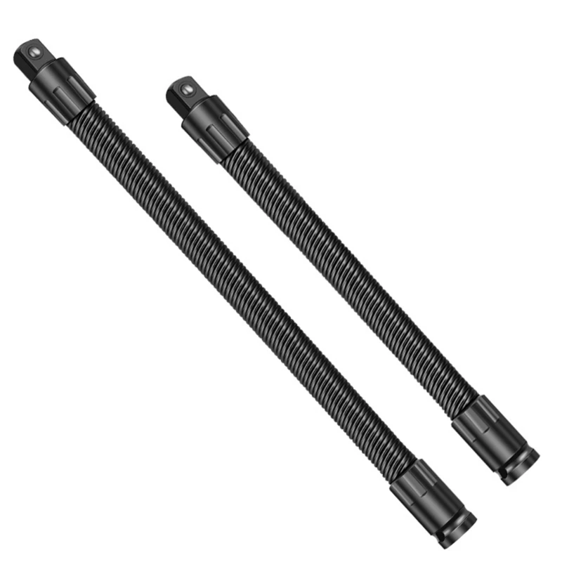 

2x Электрический торцевой ключ Пружинный удлинитель Универсальный гибкий стержень вала