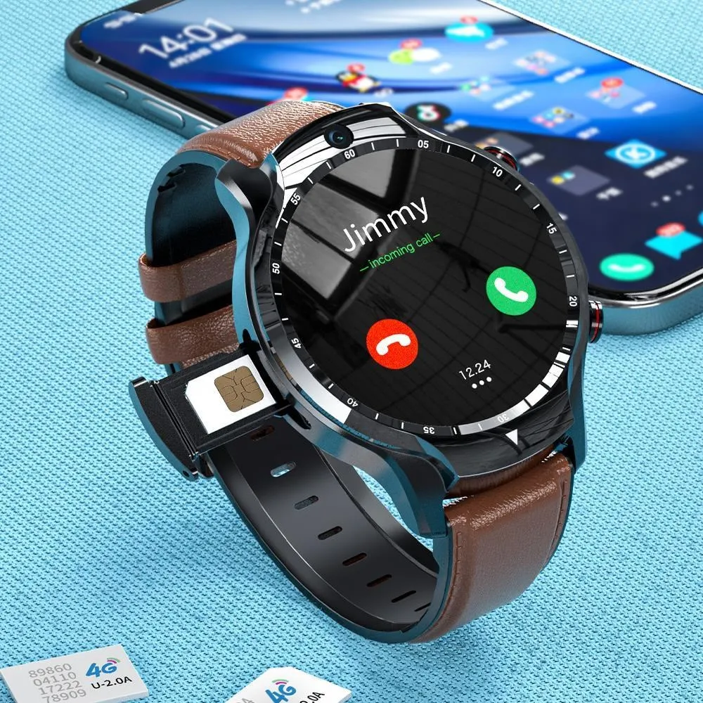 

4G Smart Watch Phone 4GB RAM 128GB ROM Eight Core Dual Cameras Smartwatch Support SIM Card GPS Sports Modes For Android IOS Sale