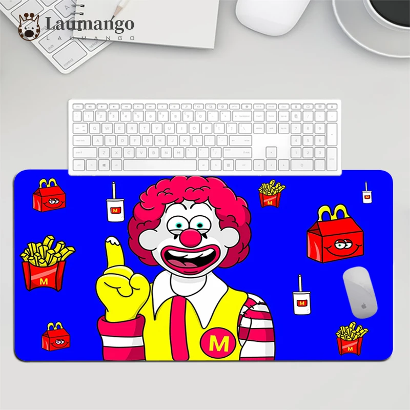 

Rubber Keyboard McDonalds Gaming Mouse Pad Ped Anime Office Tables Mats Desk Gamer Xxl Mause Mousepad Mat Large Extended Carpet