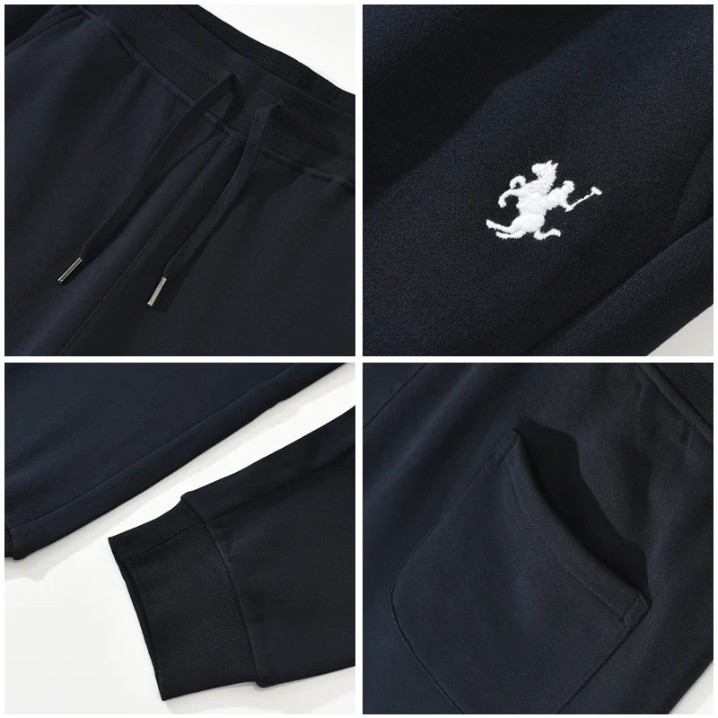 Мужские спортивные штаны Ticc48302 Paul Peter темно-синие утепленные повседневные для