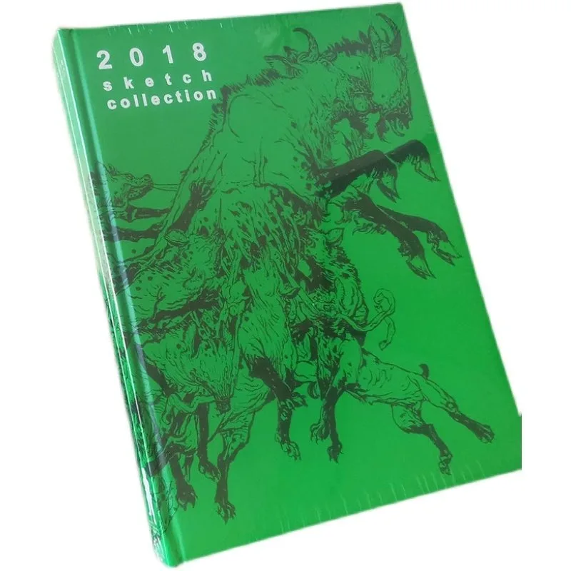 Фото Корейский художник Ким Джунг Gi's Artbook 2018, рабочая коллекция, рукописи, рисунки, тетради, человеческая фигура, перспектива №3