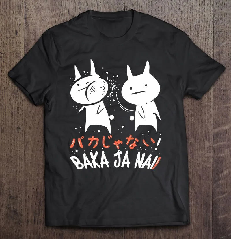 

Футболка оверсайз Baka Ja Nai I с рисунком аниме Банни манги, мужские и женские футболки большого размера