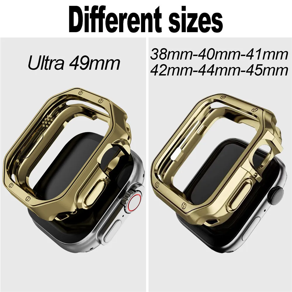 Cover For Apple Watch Ultra 49mm Soft TPU Protector Bumper Case iWatch Series 8 7 SE 6 5 4 41mm 45mm 44mm Watchcase Accessories