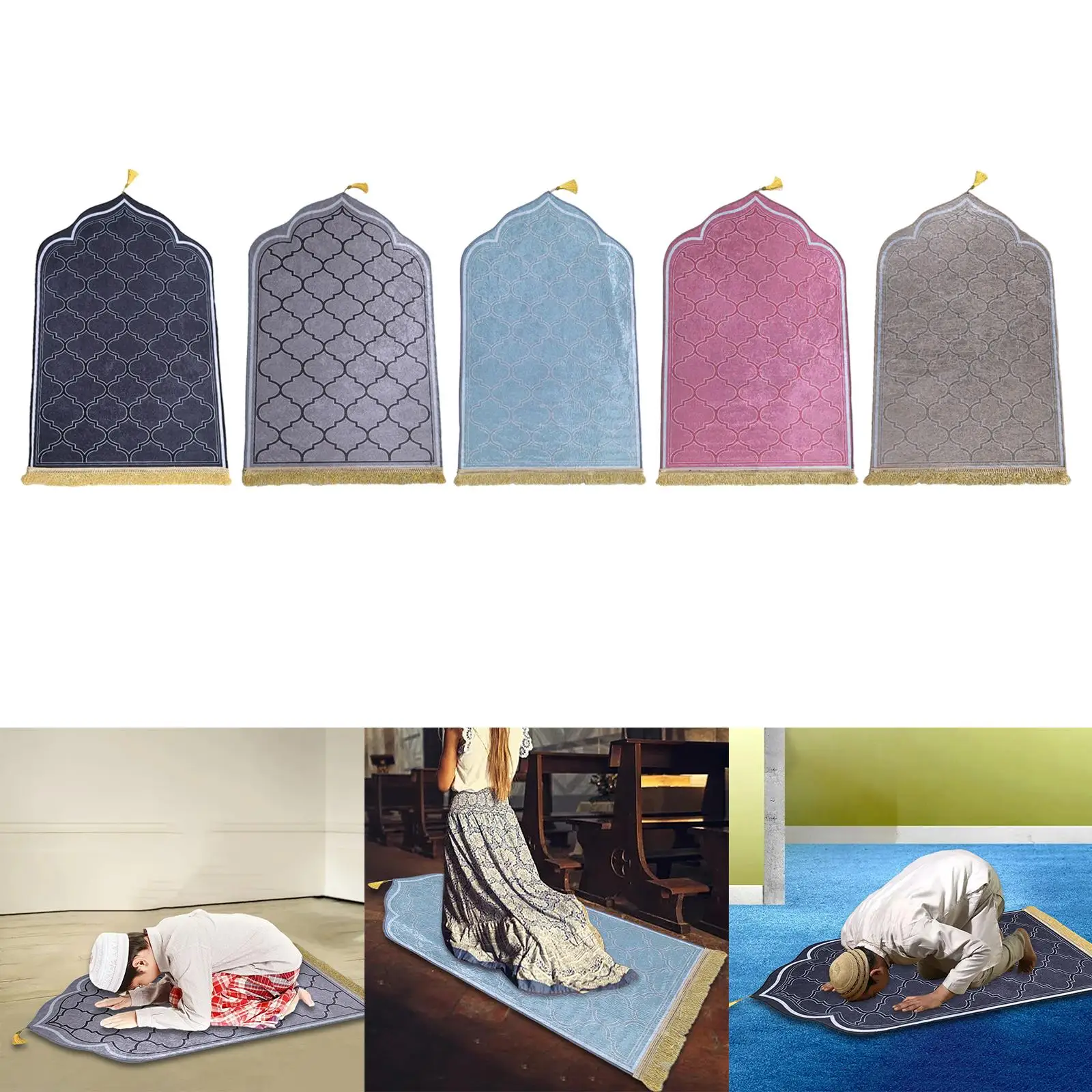 Фланелевое Одеяло для молитвы коврик мусульманский удобный пола с тиснением